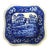 Antique Spode Copeland Tower Blue & White Square Bowl, 9.5" For Sale