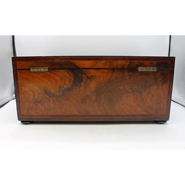 Brown Circa 1780-1800 English George III Work Box For Sale - Image 8 of 9