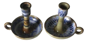 Ceramic Candleholders by Roland Moreau, Set of 2