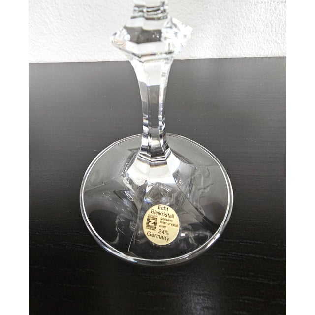 Metal 1980s Schott Zwiesel German 24% Lead Crystal Champagne Coupes - Set of 6 For Sale - Image 7 of 7