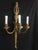 Gold 18th Century Rococo Giltwood Three-Light Wall Sconces For Sale - Image 8 of 11