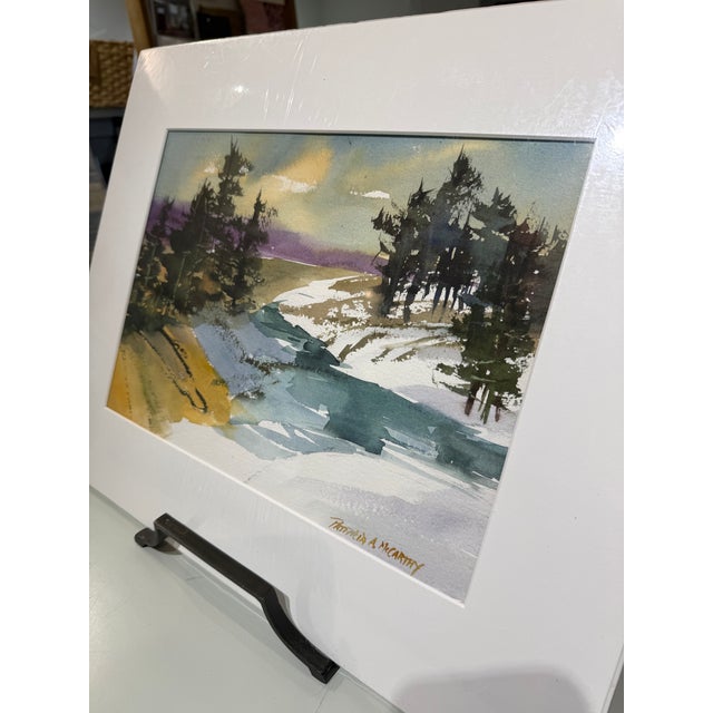 "North Conway Ii" Watercolor by Patricia McCarthy For Sale - Image 4 of 5