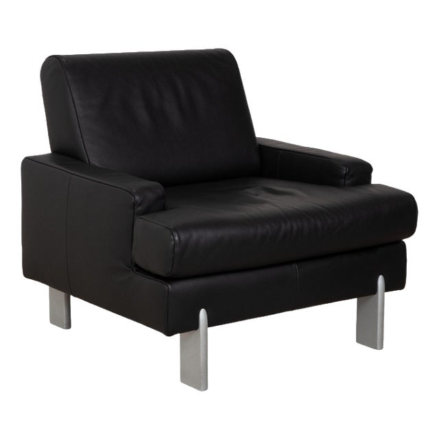 AK 644 Lounge Chair in Leather by Rolf Benz For Sale