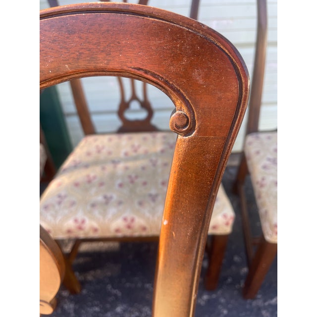 1960s Kittinger 9pc Dining Set W/ Banded Table & 8 Chairs / for Restoration For Sale - Image 11 of 18