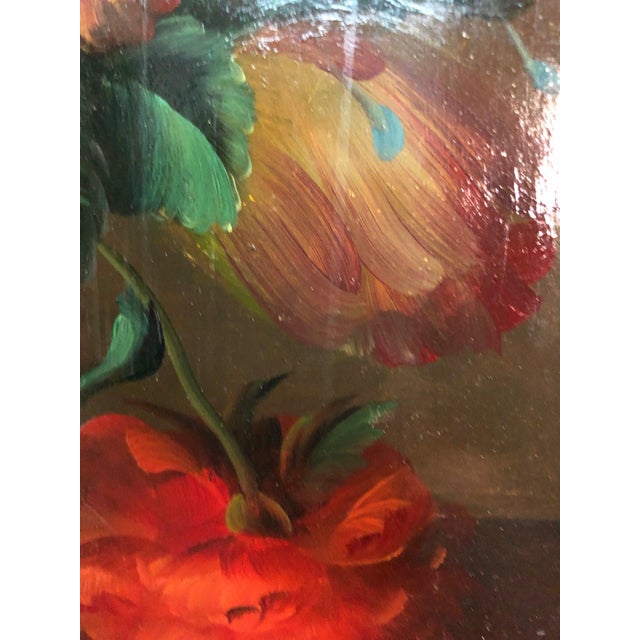 Realism Late 20th Century Still Life Oil on Board, Framed For Sale - Image 3 of 4