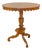 19th Century Swedish Oval Flame Birch Side Table, Circa 1890 For Sale