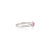 Not Yet Made - Made To Order 14k White Gold Genuine Oval Ruby Diamond Halo Split Band Ring Size 5.5 For Sale - Image 5 of 11