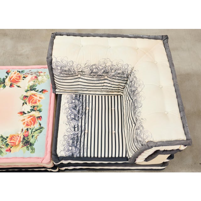 Textile Jean-Paul Gaultier Mah Jong Sofa by Hans Hopfer for Roche Bobois For Sale - Image 7 of 18