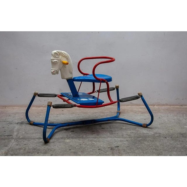 Plastic Vintage Children's Rocking Horse, 1960s For Sale - Image 7 of 10