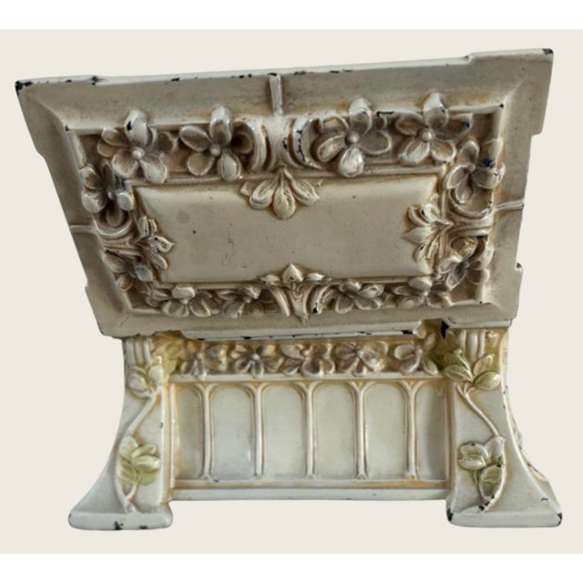 Antique Art Nouveau Jewelry or Trinket Box With Floral Decoration For Sale - Image 4 of 7