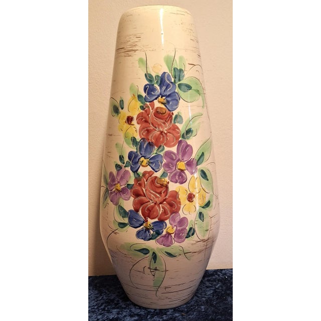 1970s Large Vintage German Ceramic Vase, 1970s For Sale - Image 5 of 5