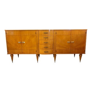 1940s French Art Deco ''Sunburst'' Sideboard For Sale