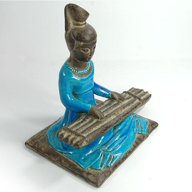 Ceramic Italian Ceramic Figurine from Ugo Zaccagnini, 1940s For Sale - Image 7 of 12