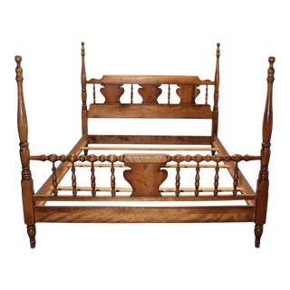 Tradition Style Solid Maple Queen Size Headboard For Sale