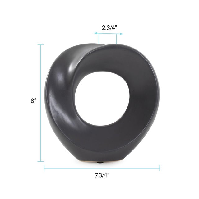 Contemporary Henning Ceramic Circle Sculpture For Sale - Image 3 of 5