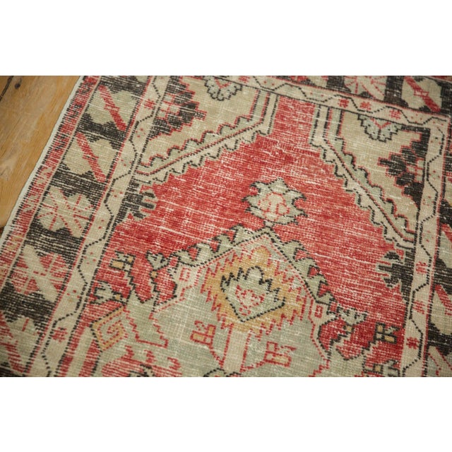 Red Vintage Distressed Oushak Rug Runner - 2'9" x 5'3" For Sale - Image 8 of 10