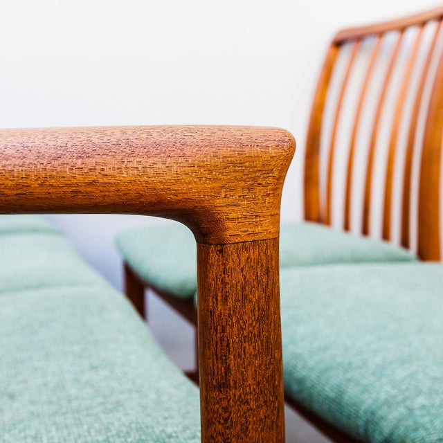 Vintage Folke Ohlsson for Dux Swedish Mid Century Modern Teak Dining Chairs For Sale In Los Angeles - Image 6 of 15