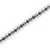 Black Rhodium over .925 Sterling Silver 1.0 Cttw Rose Cut Diamond Double-Link 7" Tennis Bracelet (Blue Color, I1-I2 Clarity) For Sale - Image 4 of 7