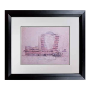 Frank Lloyd Wright Lithograph "Guggenheim Museum" 1943