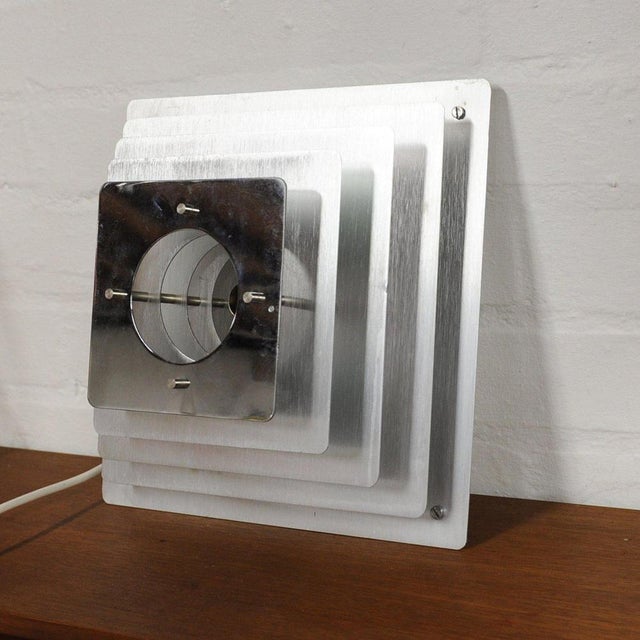 Space Age Pyramid Wall Sconce attributed to Hüstadt Leuchten, 1970s For Sale - Image 6 of 7