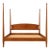 Mid 20th Century Modern Cherry King 4 Poster Bed For Sale