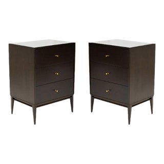 Pair of Paul McCobb Planner Group Three-Drawer Tall Night Stands For Sale