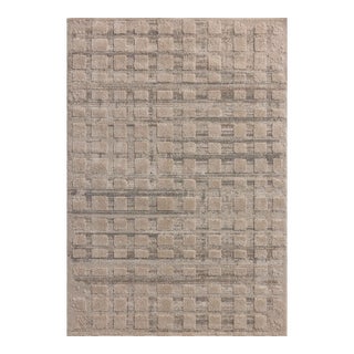 Amber Lewis x Loloi Monty Pebble / Beige 11'-6" x 15' Area Rug For Sale