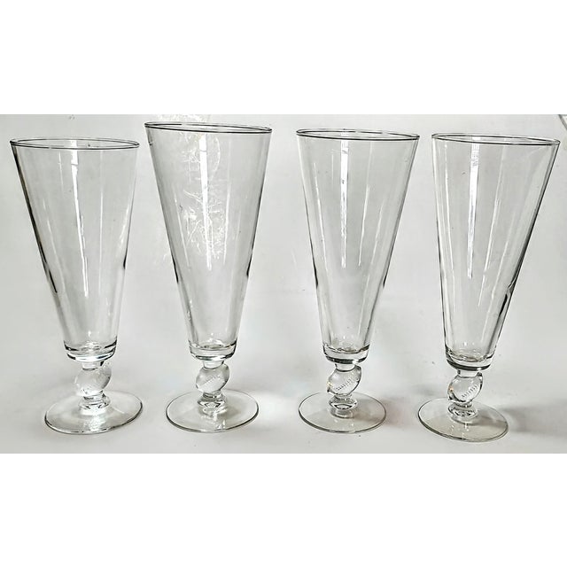 The final piece to my sports pilsners- football stems! Libbey made these in the 70s and 80s in 3 sizes. I have 3 of the...