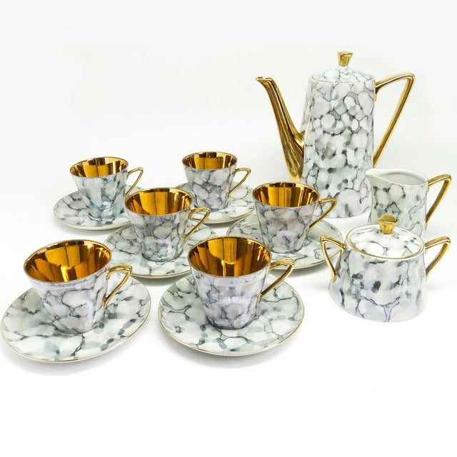 Pop-Art Coffee Set from Wawel Pottery, Poland, 1960s, 1950s, Set of 15 For Sale - Image 4 of 14