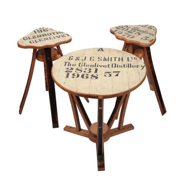 Glenlivet Whisky Table and Chairs, Set of 3 For Sale - Image 5 of 5