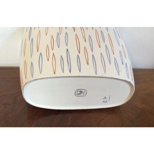 1950's Mid Century Modern English Poole Pottery Vase For Sale - Image 10 of 11