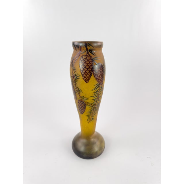Early 20th Century Daum Nancy Jugendstil Art Nouveau Acid-Etched Vase, C. 1900–1915 For Sale - Image 5 of 18