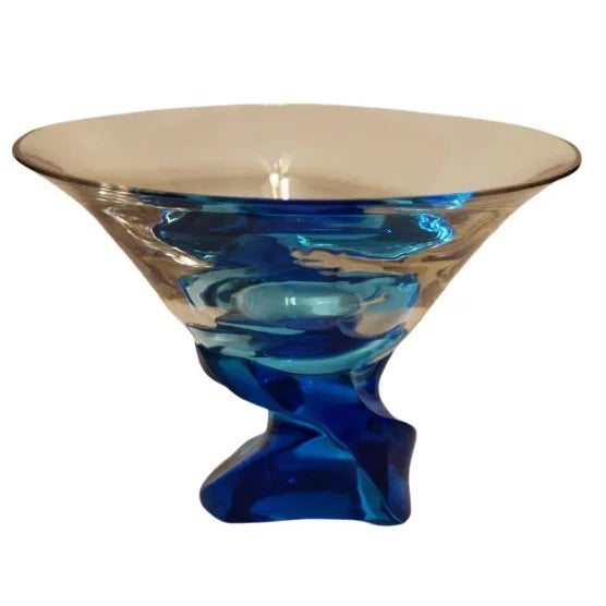 Saint-Louis St Louis Saint-Louis Eole 1989 Crystal Eole Vase Art Glass Bowl French Crystal 1989 For Sale - Image 4 of 5