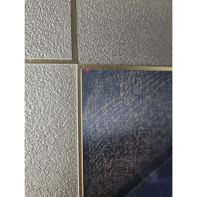 "Academia Two" by Badini — Framed Mixed-Media Abstract, Late 20th Century For Sale - Image 11 of 13