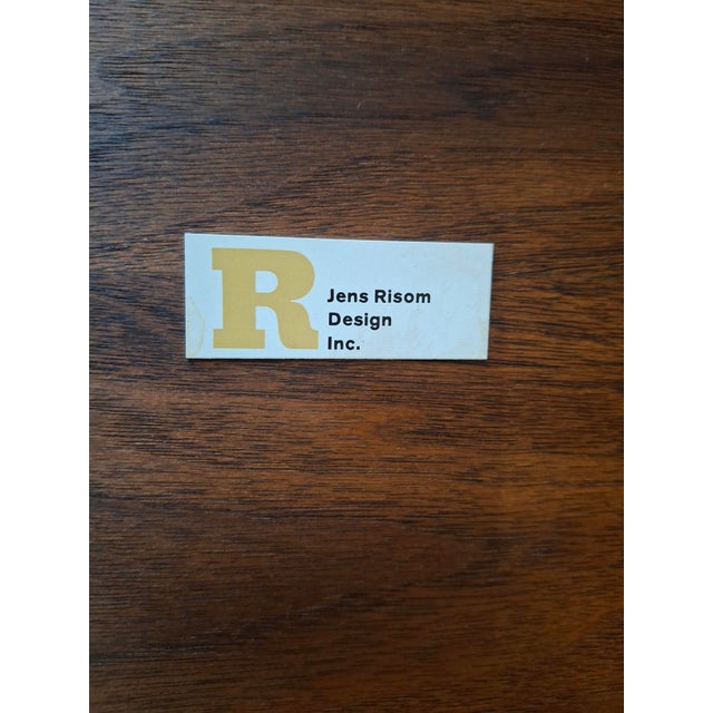 Mid-Century Jens Risom Walnut Coffee Table For Sale - Image 9 of 9