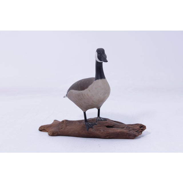 Traditional William Porterfield Carved Wood Canadian Goose For Sale - Image 3 of 15