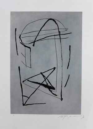 Alberto Rafols-Casamada, Signe i color 2, 1991, Original Etching