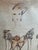 Illustration Original Signed Bill Blass Ink on Vellum Fashion Illustration 1950s For Sale - Image 3 of 10