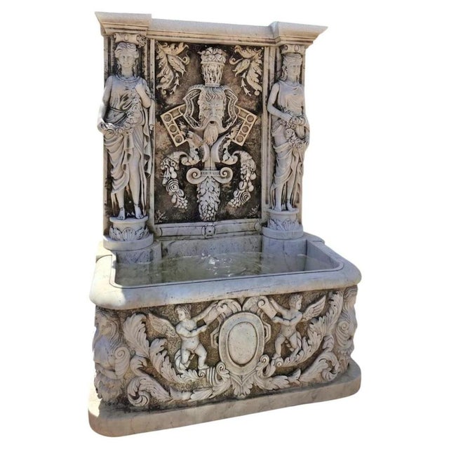 Antique Garden Fountain in Marble, Spain, 1870 For Sale - Image 4 of 6