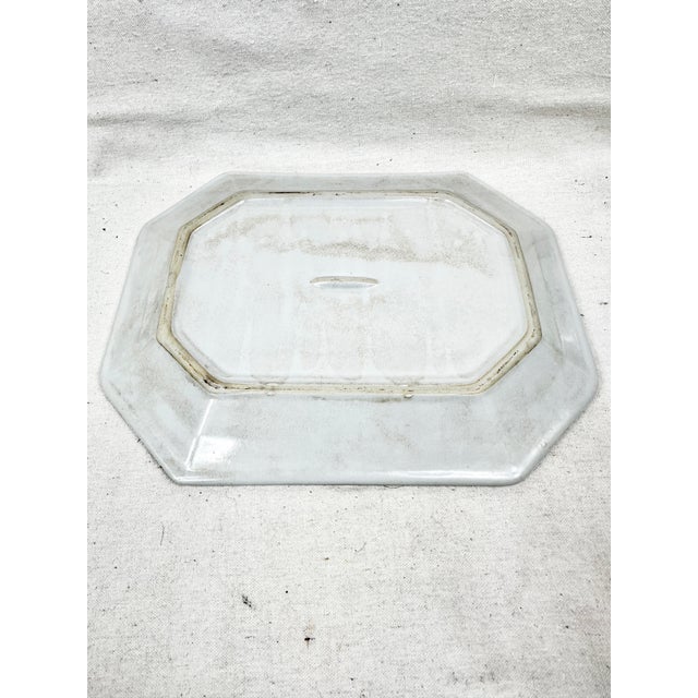 Vintage Blue and White Chinoiserie Style Serving Platter For Sale In New Orleans - Image 6 of 6