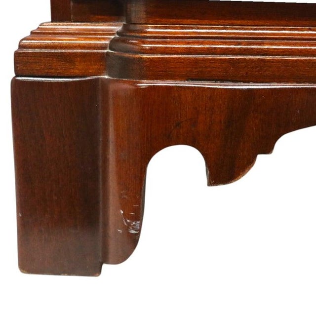 Brass Knob Creek Chippendale Cherry Block Front 4-Drawer Chest C1930 For Sale - Image 8 of 10