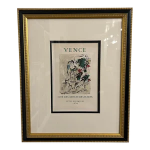 Marc Chegal “Vence - Cite’ Des Arts Et Des Fleurs” Print 1954