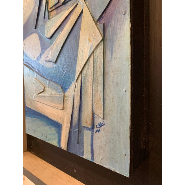 1969 Cubist Dimensional Assemblage For Sale - Image 9 of 10