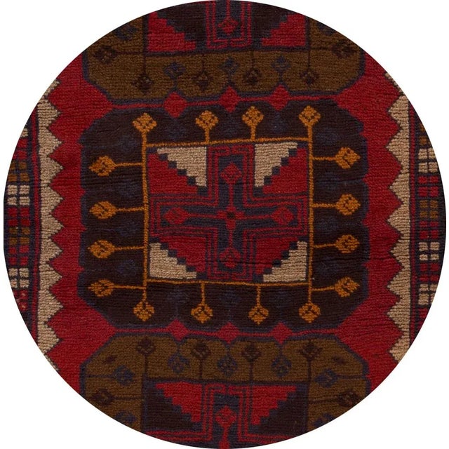 Mid-20th Century Vintage Balouch Wool Rug - 2′8″ × 4′6″ For Sale - Image 4 of 5