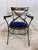 Bistro Armchairs with Blue Velvet Seats by Andy Thornton, England, 1980s For Sale - Image 12 of 13