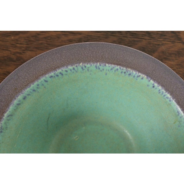 Early 20th Century Rookwood Pottery Arts & Crafts Glazed Ceramic Art Pottery Bowl, 1916 For Sale - Image 5 of 11