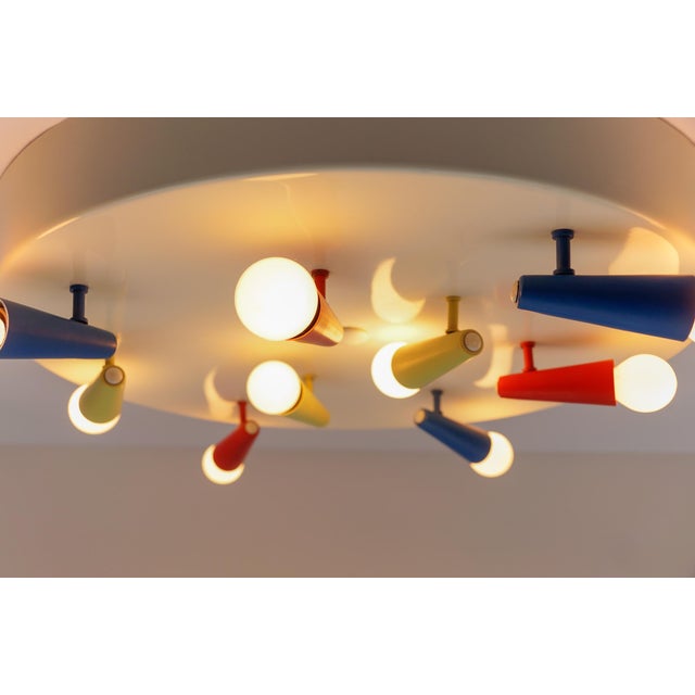Mid-Century Modern Italian Flush Mount, 1960s For Sale - Image 15 of 16