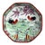 Octagonal Footed Chinoiserie Trinket Dish With Roosters & Floral Motif - Signed For Sale