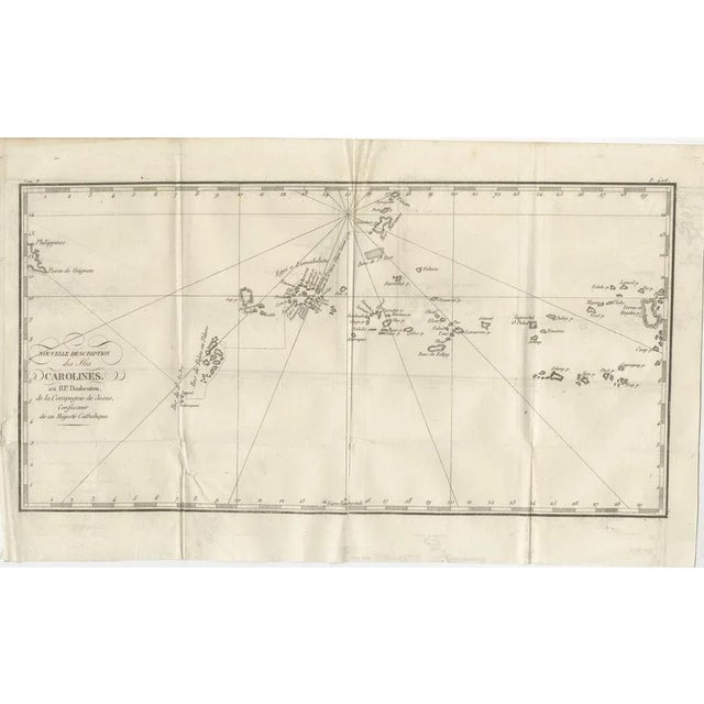 Map of the Caroline Islands – “Nouvelle des Isles Carolines”, c.1760 This 18th-century copperplate map, titled Nouvelle...