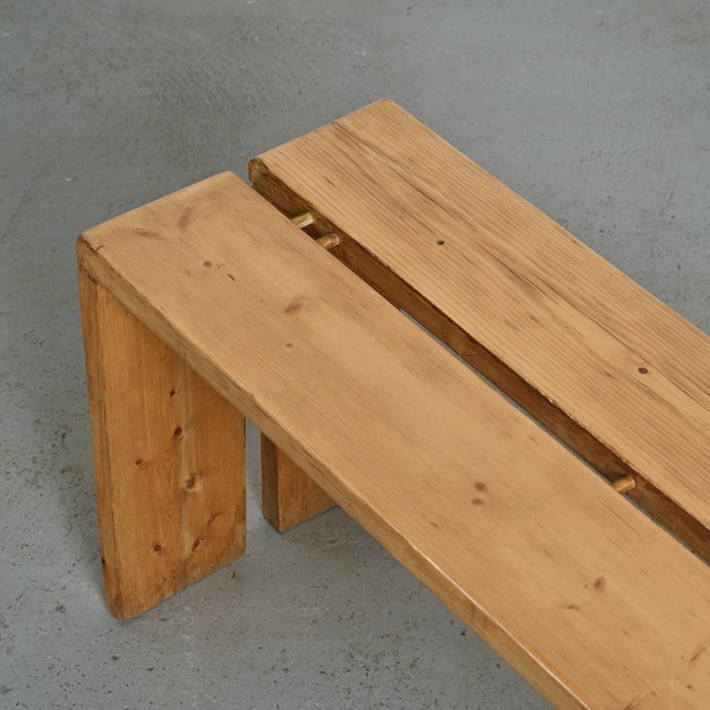Pine Bench from Les Arcs, France, 1973 For Sale - Image 10 of 12